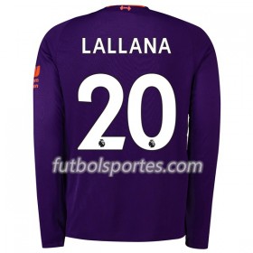 Camisetas Liverpool Lallana 20 Segunda Equipacion 2018/2019 Manga Larga